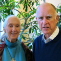 Dr. Jane Goodall, DBE & CA Gov. Jerry Brown