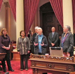 Dr. Jane Goodall, DBE, addresses the California Senate