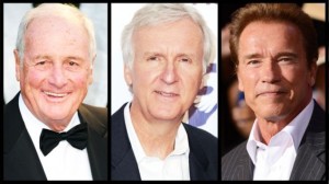 Executive producers Jerry Weintraub, James Cameron and Arnold Schwarzenneger
